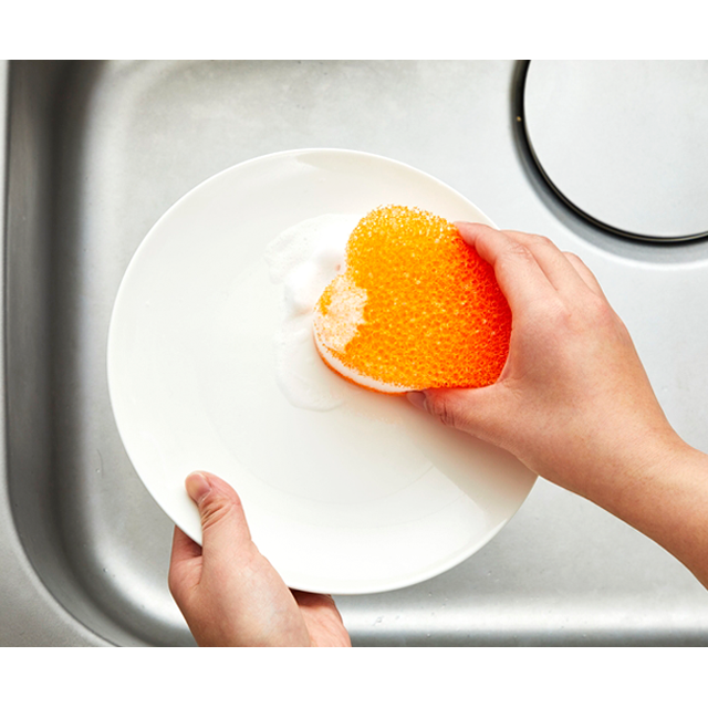 ハートのキッチンスポンジ