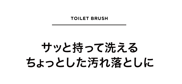 サッと持って洗えるちょっとした汚れ落としに