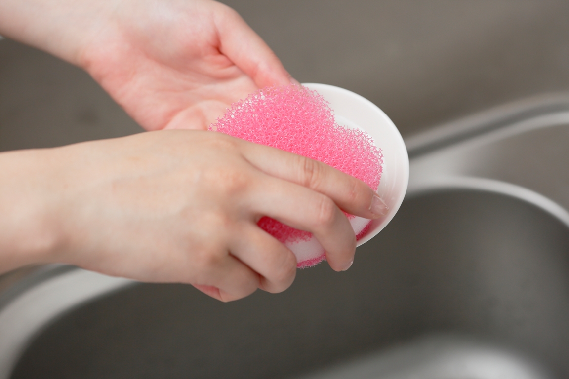 ハートのキッチンスポンジ