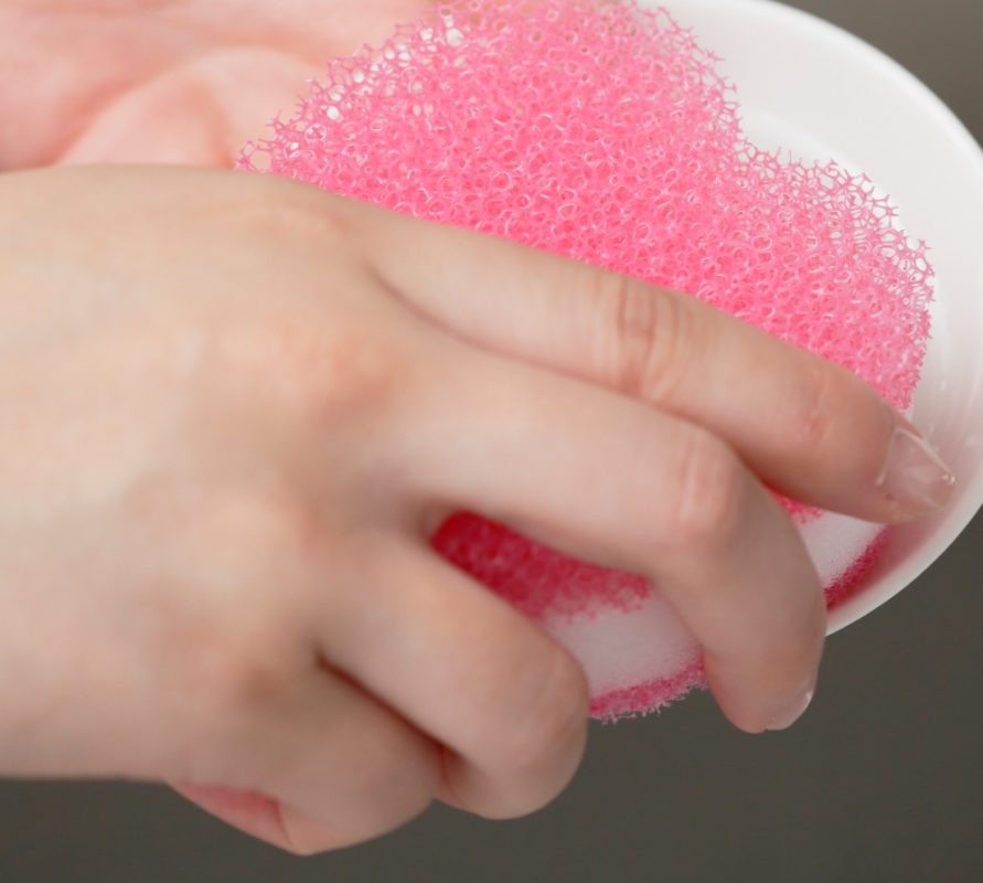 ハートのキッチンスポンジ