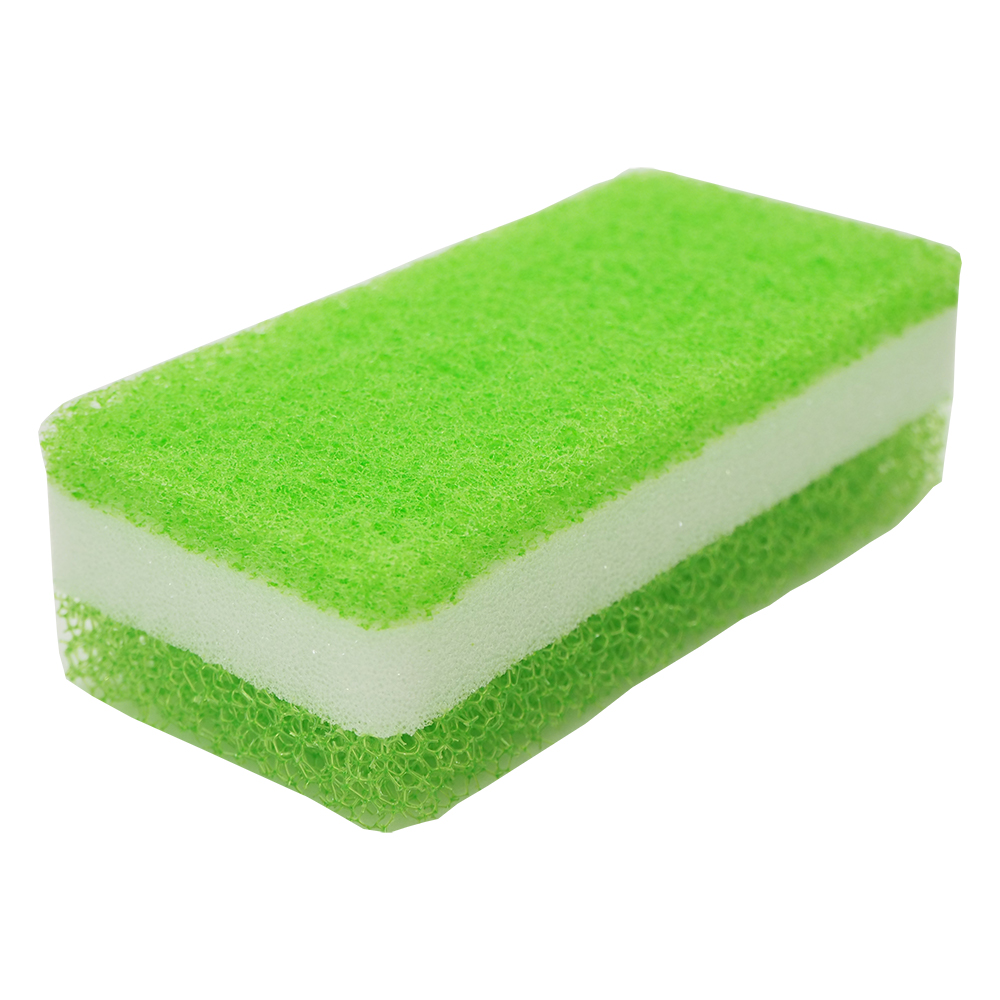 【送料無料】さらに 二個おまけ付き 泡立ち・水切れ抜群!丈夫で長持ち♪台所用スポンジ ソフト10個セット グリーン-KSA01-g-10p-13622 - 画像 (2)