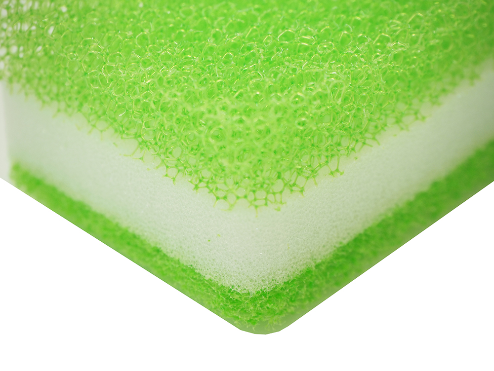 【送料無料】さらに 二個おまけ付き 泡立ち・水切れ抜群!丈夫で長持ち♪台所用スポンジ ソフト10個セット グリーン-KSA01-g-10p-13622 - 画像 (3)