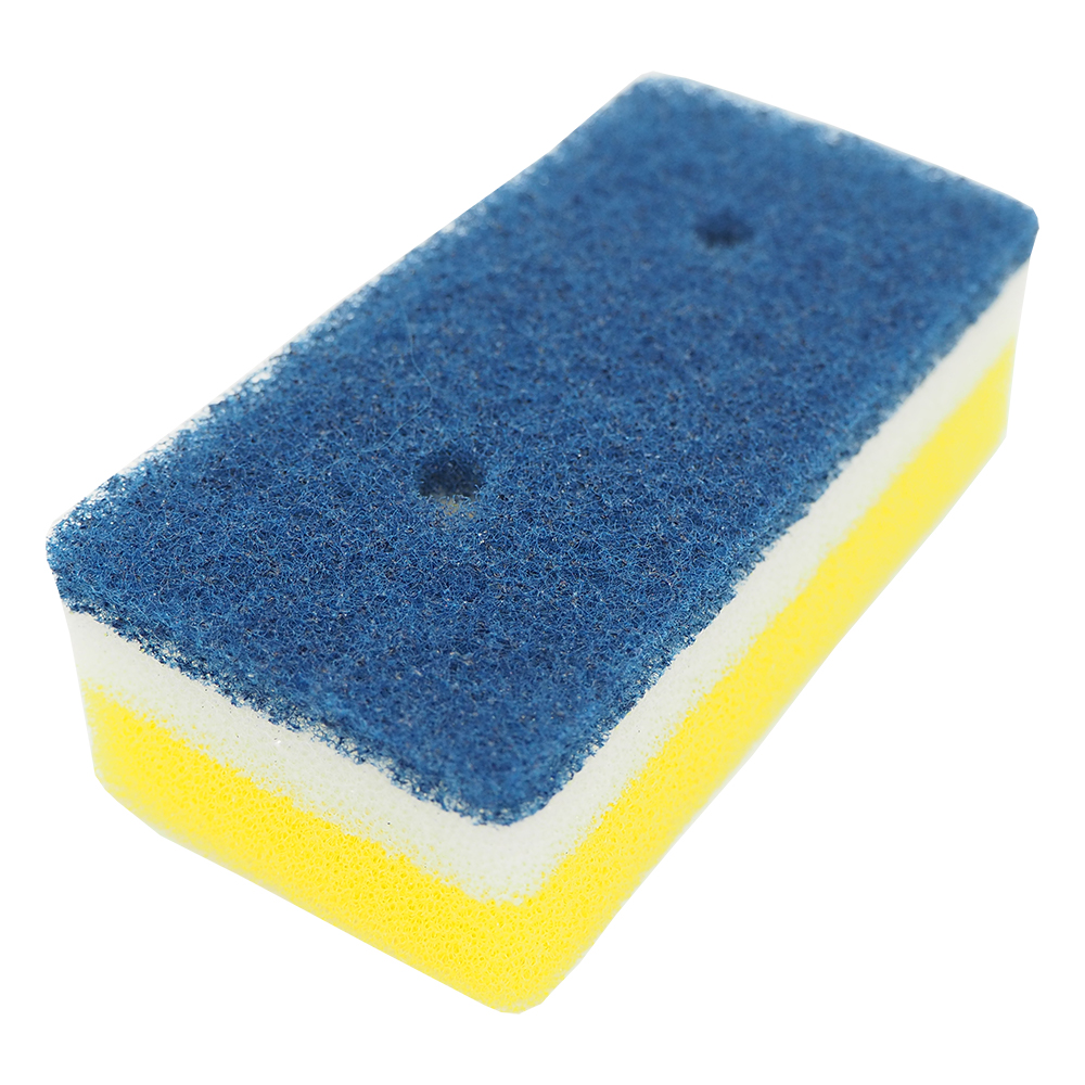 【送料無料】【日本製】さらに二個おまけ付き 銀と銅の抗菌W効果!!毎日使うものだから清潔に♪泡クリアハードスポンジ10個セット イエロー-KCL03-10p-y-17003 - 画像 (2)