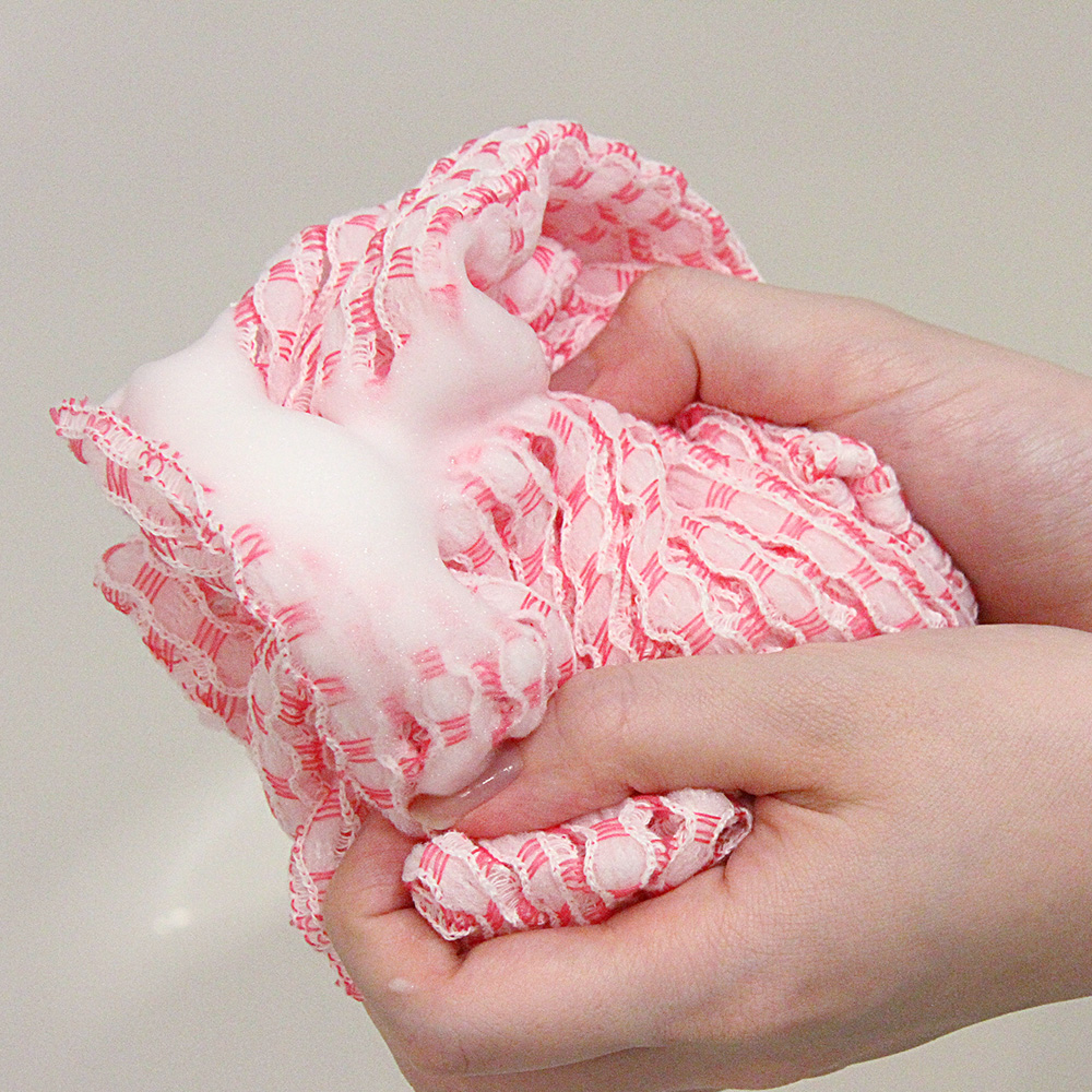 泡ボディソープのタオル ピンク_BT961_28961 - 画像 (4)