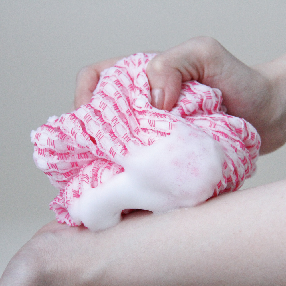 泡ボディソープのタオル ピンク_BT961_28961 - 画像 (2)