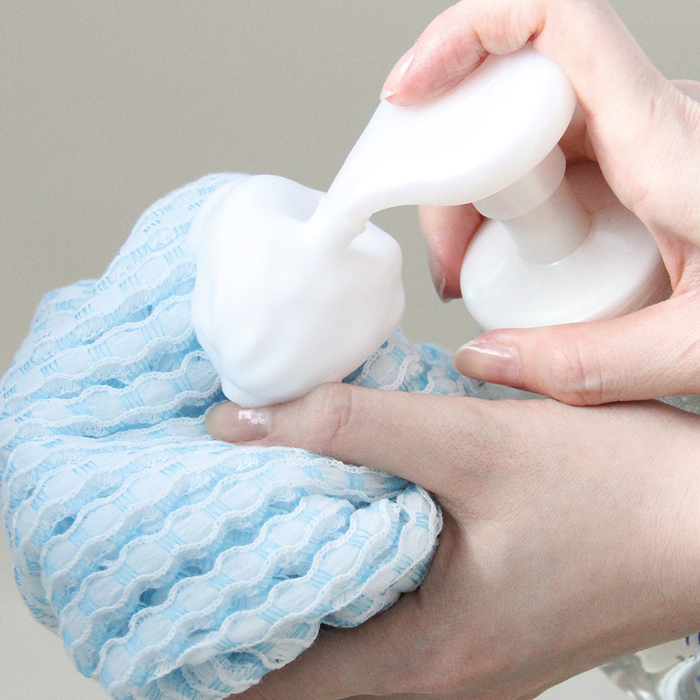 泡ボディソープのタオル ブルー_BT961_28962 - 画像 (3)