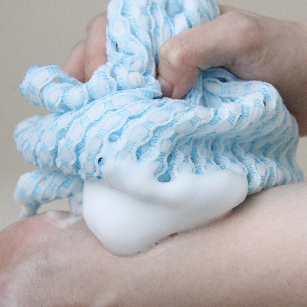 泡ボディソープのタオル ブルー_BT961_28962 - 画像 (4)