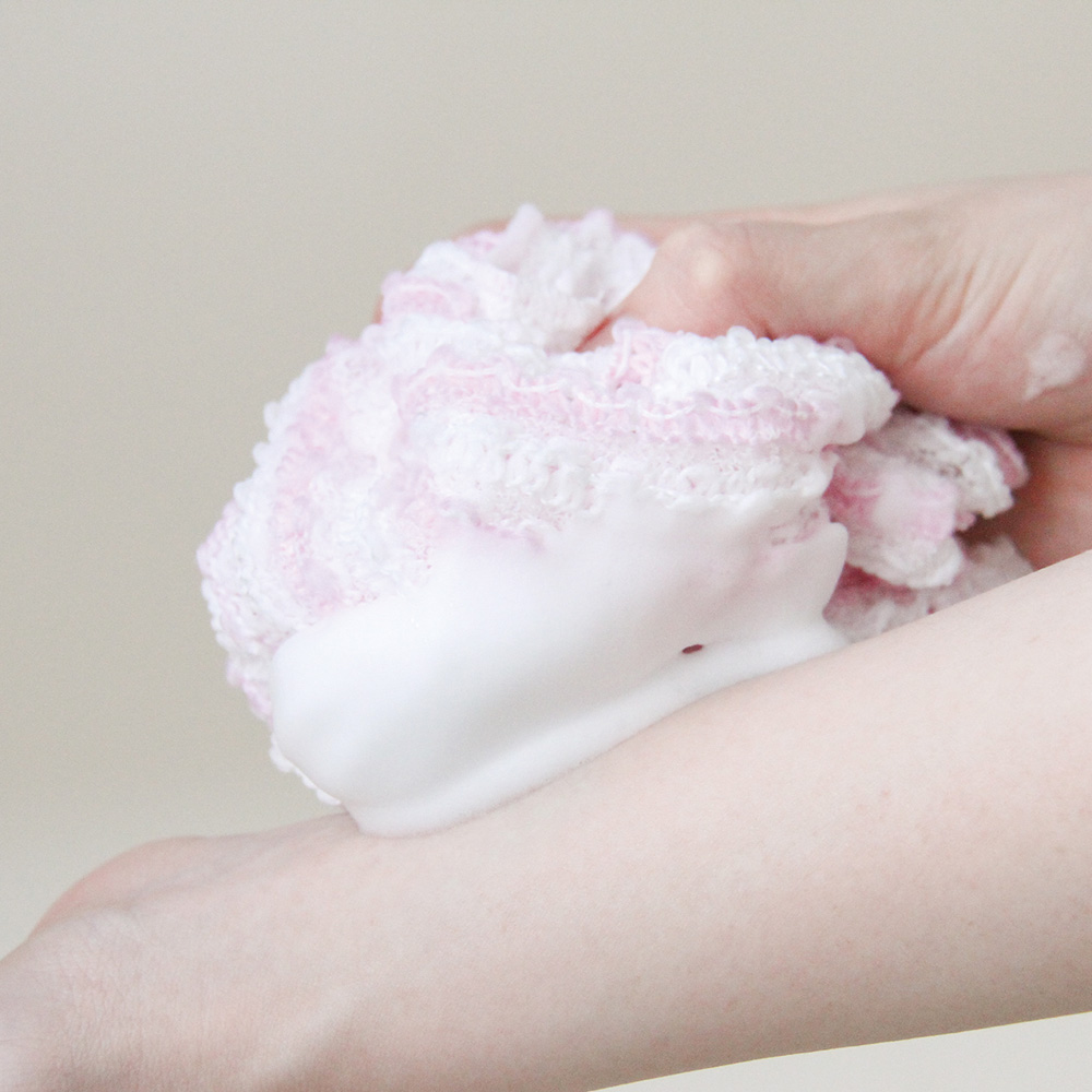 伸びる泡ソープタオル ピンク_BT962_28963 - 画像 (2)