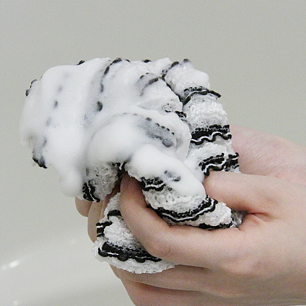 伸びる泡ソープタオル ブラック_BT962_28964 - 画像 (4)