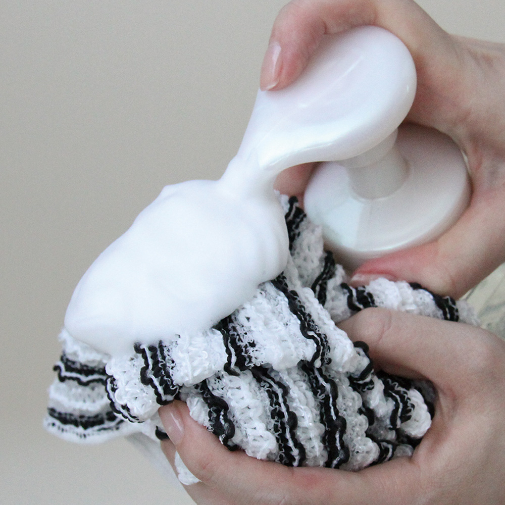 伸びる泡ソープタオル ブラック_BT962_28964 - 画像 (3)