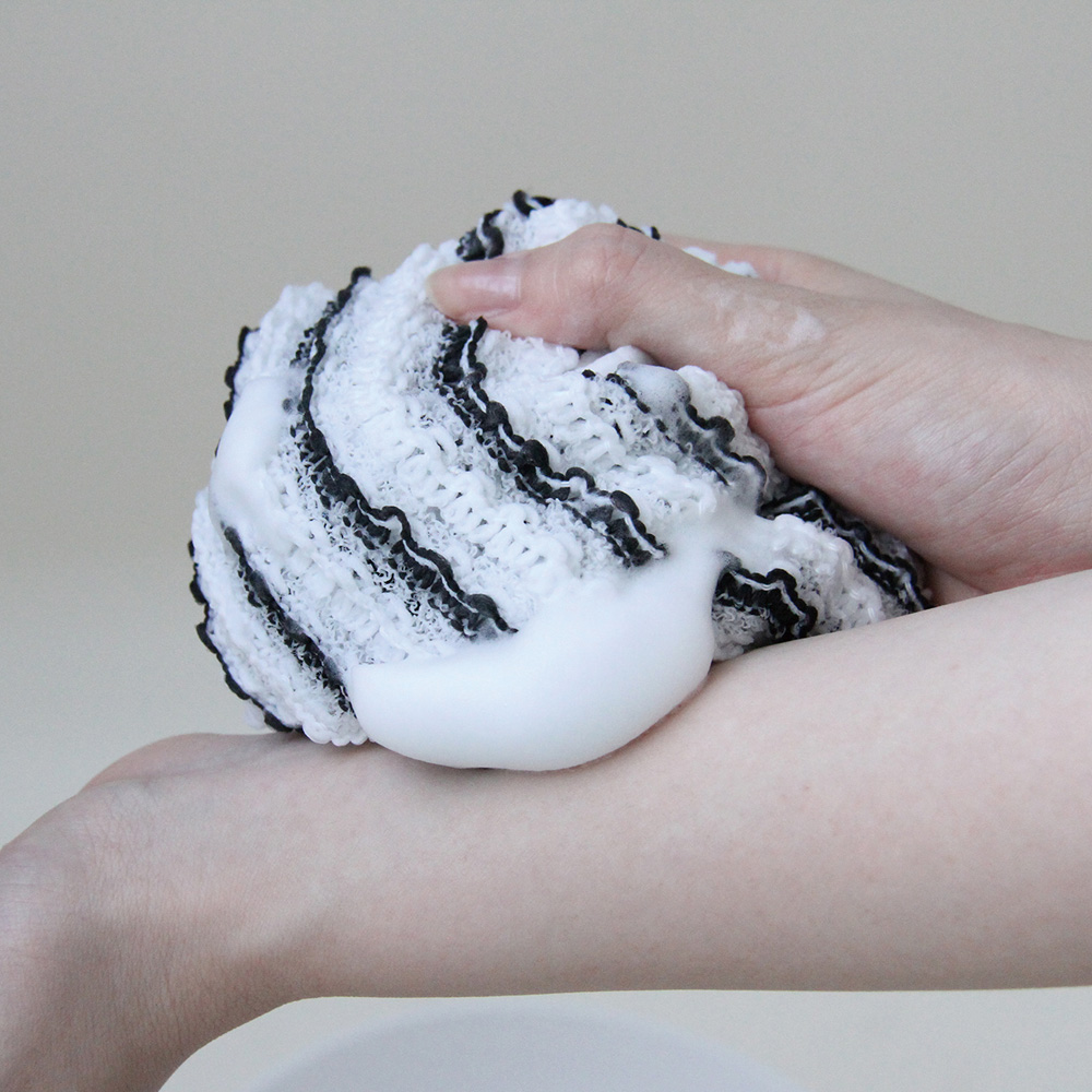 伸びる泡ソープタオル ブラック_BT962_28964 - 画像 (2)